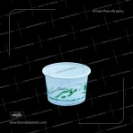 ظرف چاپدار ماست نیم کیلویی هایمپک با چاپ تک رنگ عمومی