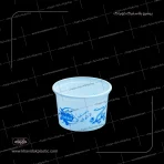 ظرف ماستی 650 گرمی هایمپک شیری خویدک با چاپ عمومی