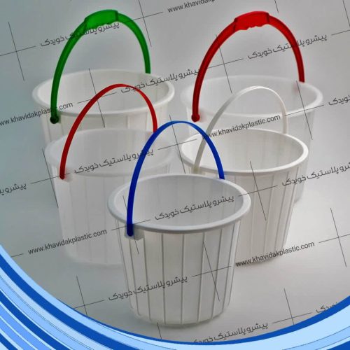 سطل ماست پلاستیکی دسته دار با درب