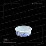 ظرف ماستی 350 گرمی هایمپک شیری خویدک با چاپ اختصاصی تک رنگ