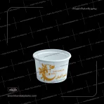 ظرف ماستی 650 با چاپ اختصاصی تک رنگ