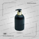 بطری جا مایع دستشویی دورنگ خالی مشکی و طلایی