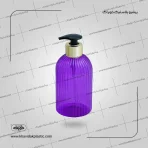 بطری جا مایع ظرفشویی دورنگ خالی بنفش و طلایی