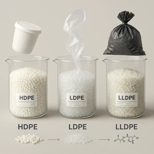 مقایسه HDPE، LDPE و LLDPE در صنعت ظروف یکبارمصرف: کاربردها و محدودیت‌ها