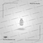 بطری پلاستیکی کوچک شفاف مربع 25 سی سی مینیمال