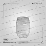 جار پلاستیکی کوزه ای یا خمره ای شفاف طرح سبو 2200 سی سی با دب