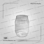 جار پلاستیکی کوزه ای یا خمره ای شفاف طرح سبو 2900 سی سی با دب