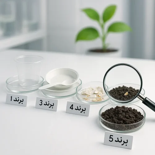 تست واقعی ۵ برند ظروف قابل کمپوست خانگی در ایران؛ از نشاسته ذرت و باگاس 