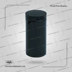 جار 1000 سی سی گرد استوانه ای ساده مشکی مات دهانه 88 میلی متر 48 گرم (سنگین) خویدک