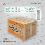 یک کارتن پر از بطری 375 سی سی جویس استوانه ای خالی طرح گنبدی خویدک