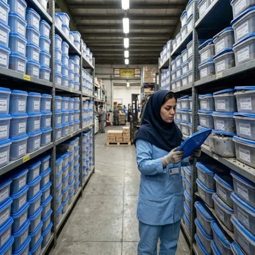 انبارداری ظروف با درب غیراستاندارد و تجمع گردوغبار و حشرات روی آنها