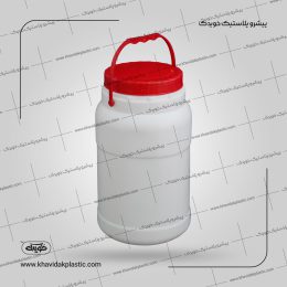 قیمت عمده فروش دبه پلاستیکی سفید ماست با درب و دستگیره قدیم دو 2 کیلو یی